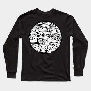 Ripple Blanc Long Sleeve T-Shirt